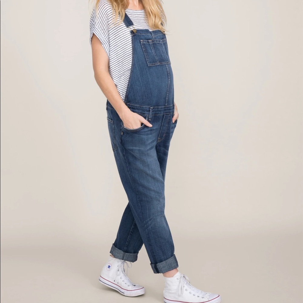 Hatch x Current Elliot Denim Maternity Overalls
